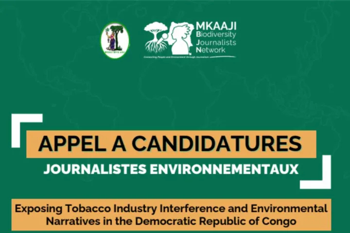 Candidatures ouvertes pour une formation rémunérée du MKAAJI Biodiversity Journalists Network