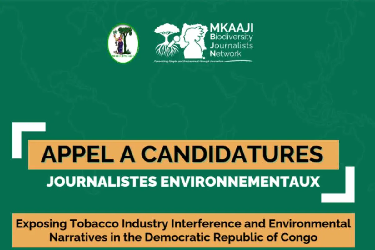 Candidatures ouvertes pour une formation rémunérée du MKAAJI Biodiversity Journalists Network