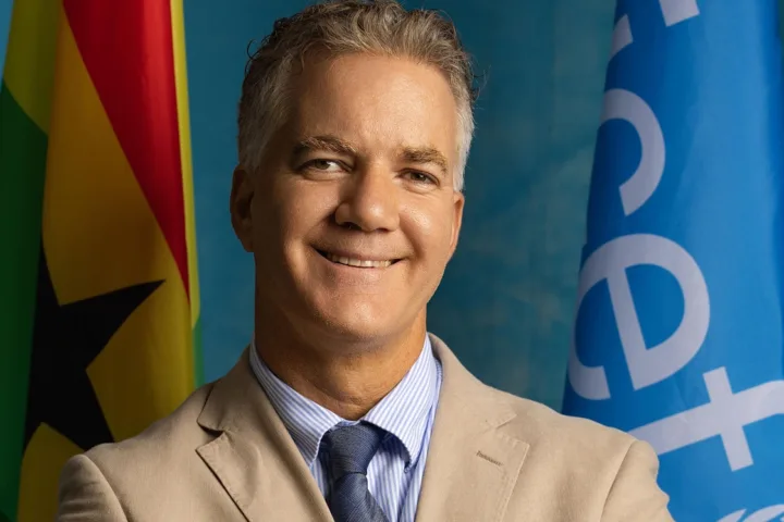 Carrière Andy Brooks, nouveau Représentant résident de l'UNICEF au Ghana