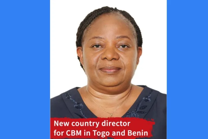 Carrière Madeleine Nahm-Tchougli nommée Directrice de CBM au Togo et au Bénin