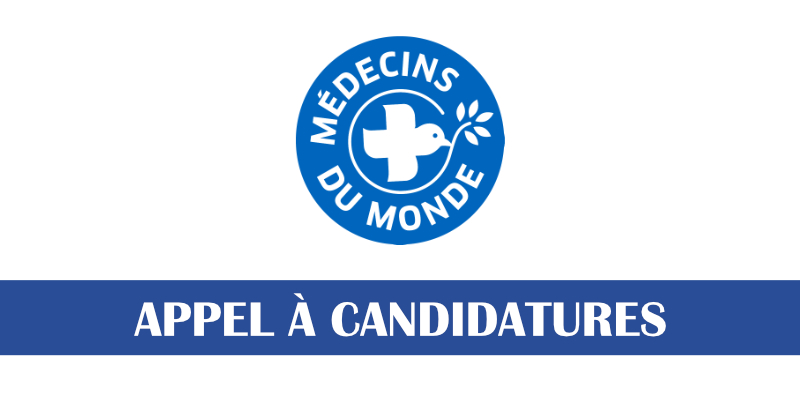 Recrutement en cours à l'ONG Médecins du Monde - 3 septembre 2026