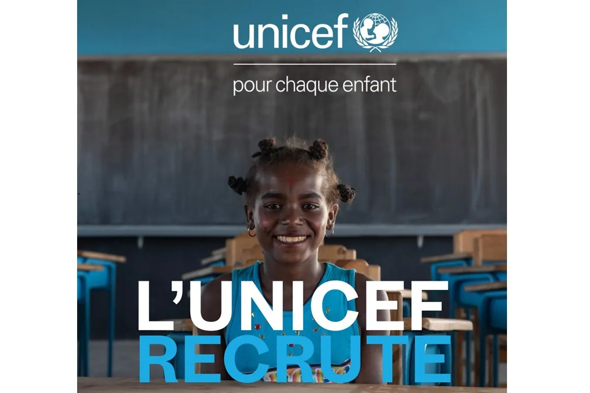 L'UNICEF recrute des stagiaires 29 octobre 2026