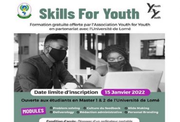 Togo UL Inscription à la formation skills for youth